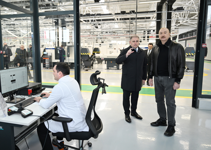 President Ilham Aliyev attends opening of Tartar Electromechanical Plant after reconstruction (PHOTO/VIDEO)
