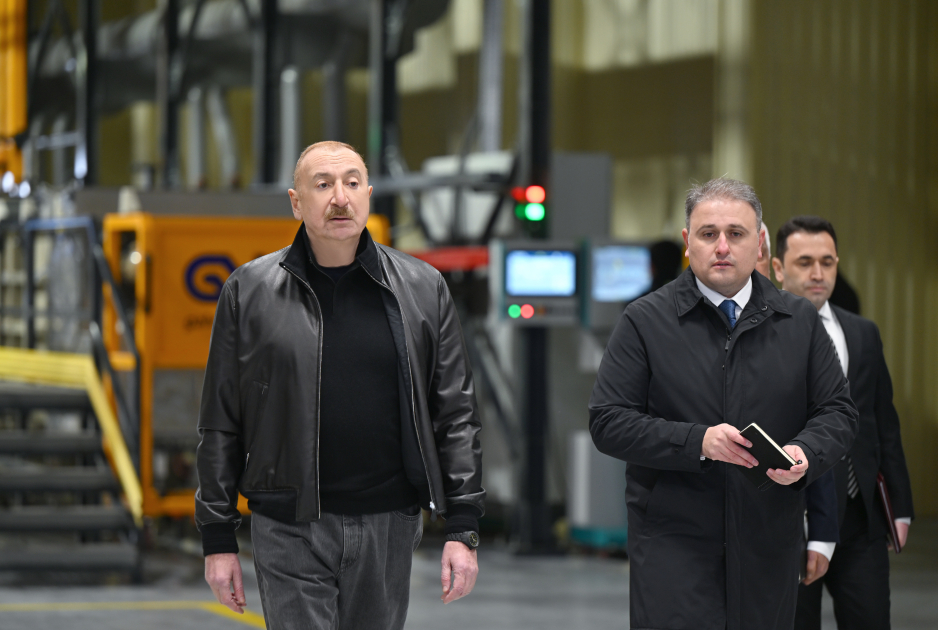 President Ilham Aliyev attends opening of Tartar Electromechanical Plant after reconstruction (PHOTO/VIDEO)