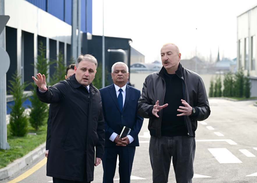 President Ilham Aliyev attends opening of Tartar Electromechanical Plant after reconstruction (PHOTO/VIDEO)