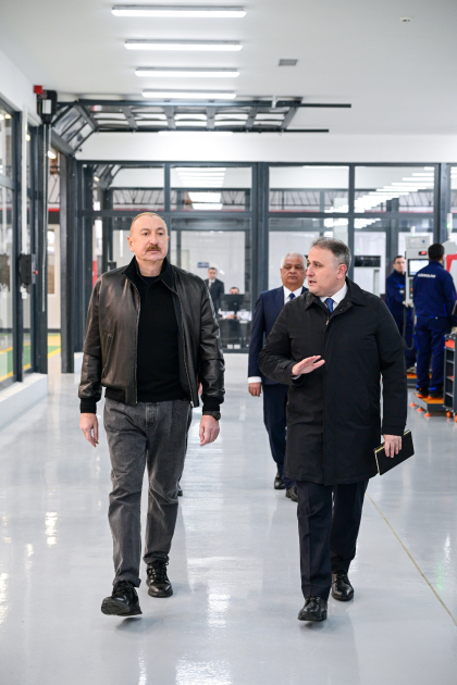 President Ilham Aliyev attends opening of Tartar Electromechanical Plant after reconstruction (PHOTO/VIDEO)