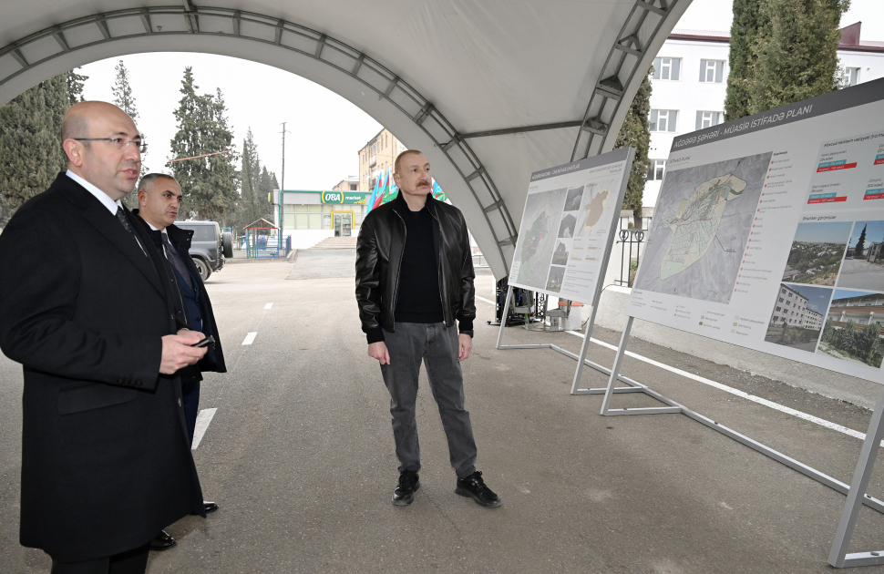 President Ilham Aliyev reviews Master Plan of Aghdara city (PHOTO/VIDEO)