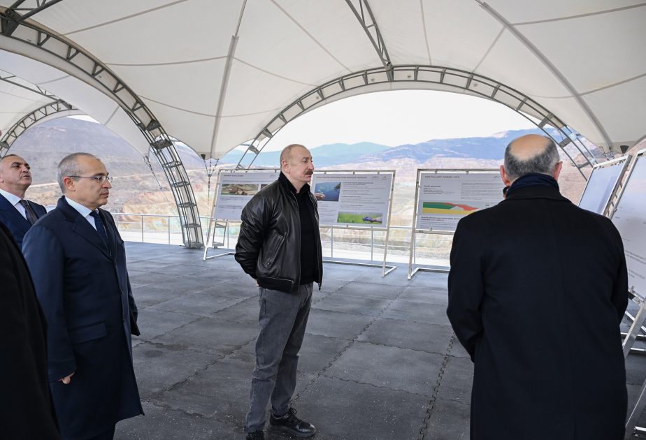President Ilham Aliyev inspects “Damirli” Ore Processing Complex in Janyataq village, Aghdara (PHOTO)