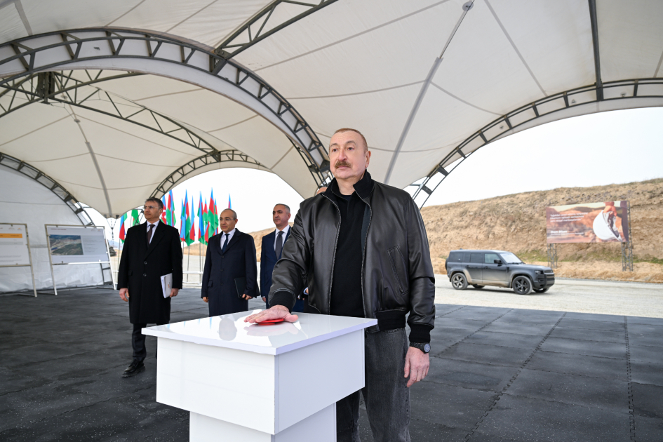 President Ilham Aliyev inspects “Damirli” Ore Processing Complex in Janyataq village, Aghdara (PHOTO)