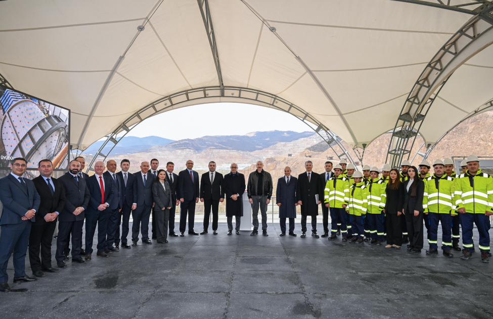 President Ilham Aliyev inspects “Damirli” Ore Processing Complex in Janyataq village, Aghdara (PHOTO)