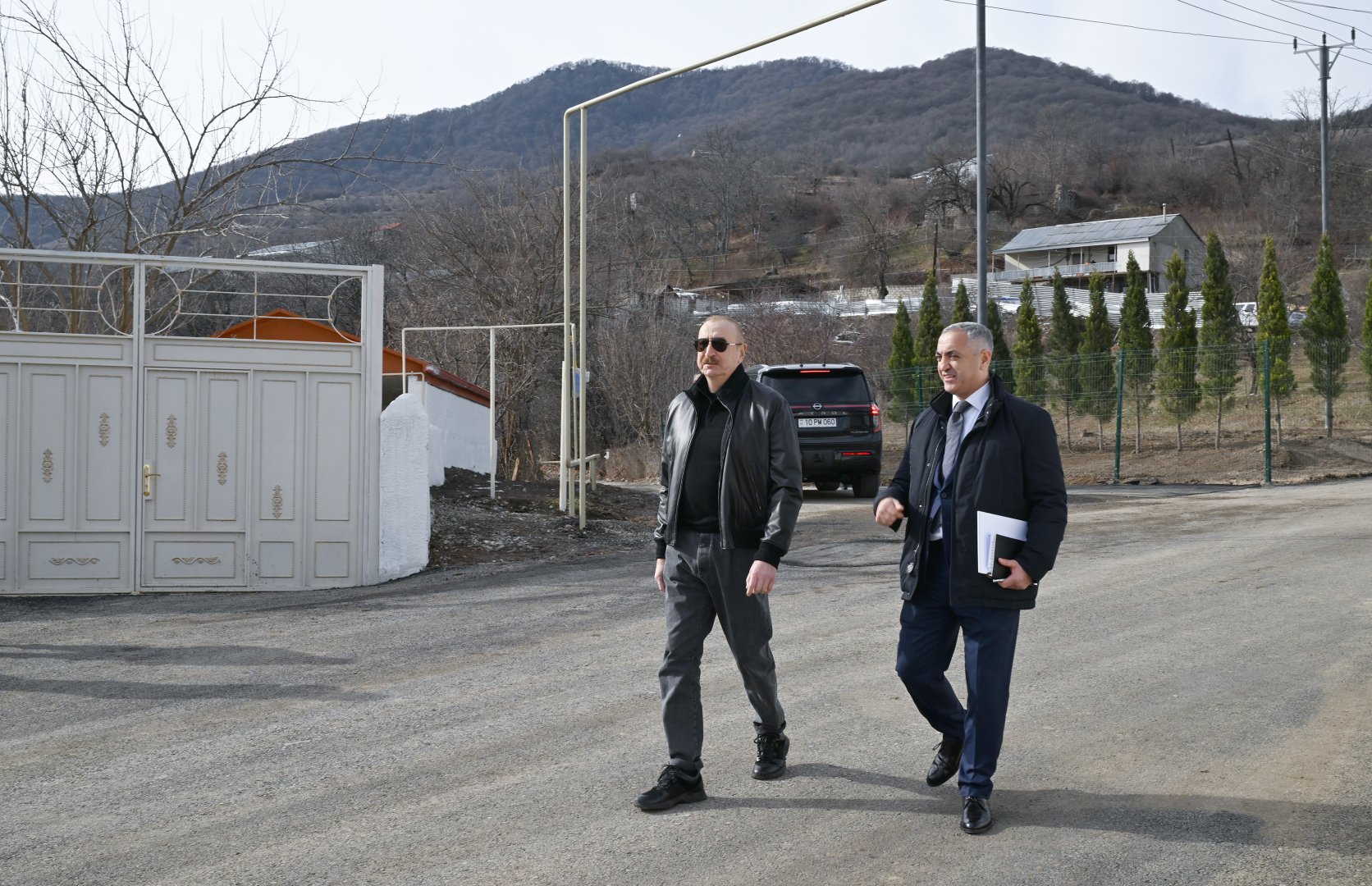 President Ilham Aliyev inspects reconstruction progress in Chapar Village, Aghdara district (PHOTO)