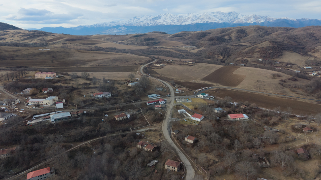 President Ilham Aliyev inspects reconstruction progress in Childiran village, Aghdara district (PHOTO/VIDEO)