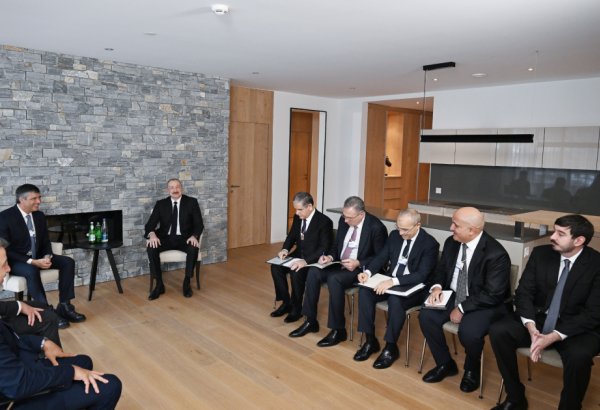 President Ilham Aliyev meets with Chairman of Brazil’s BTG Pactual in Davos (PHOTO/VIDEO)