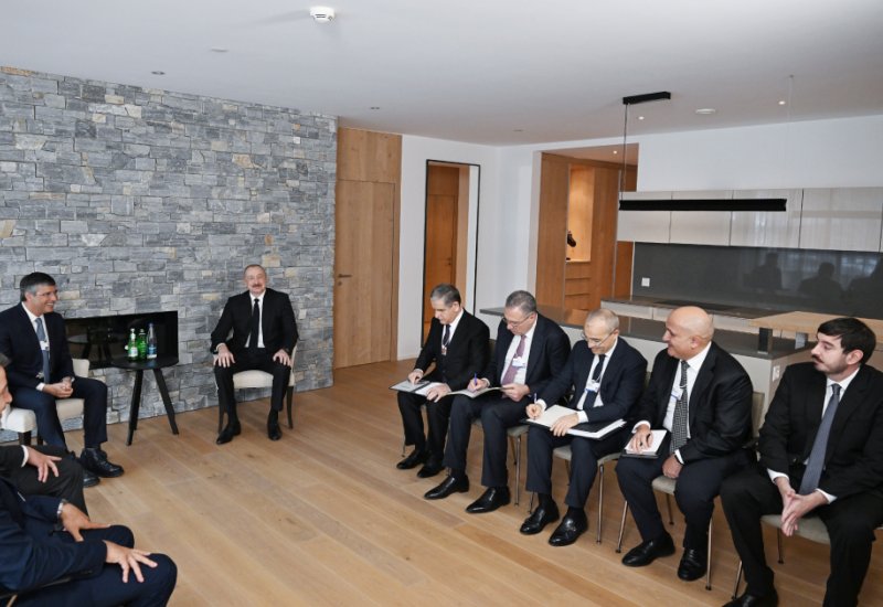 President Ilham Aliyev meets with Chairman of Brazil’s BTG Pactual in Davos (PHOTO)