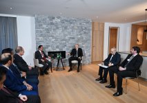 President Ilham Aliyev meets with Group Chairman and CEO of DP World in Davos (PHOTO/VIDEO)