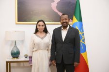 Heydar Aliyev Foundation VP Leyla Aliyeva meets with Ethiopian Prime Minister (PHOTO)