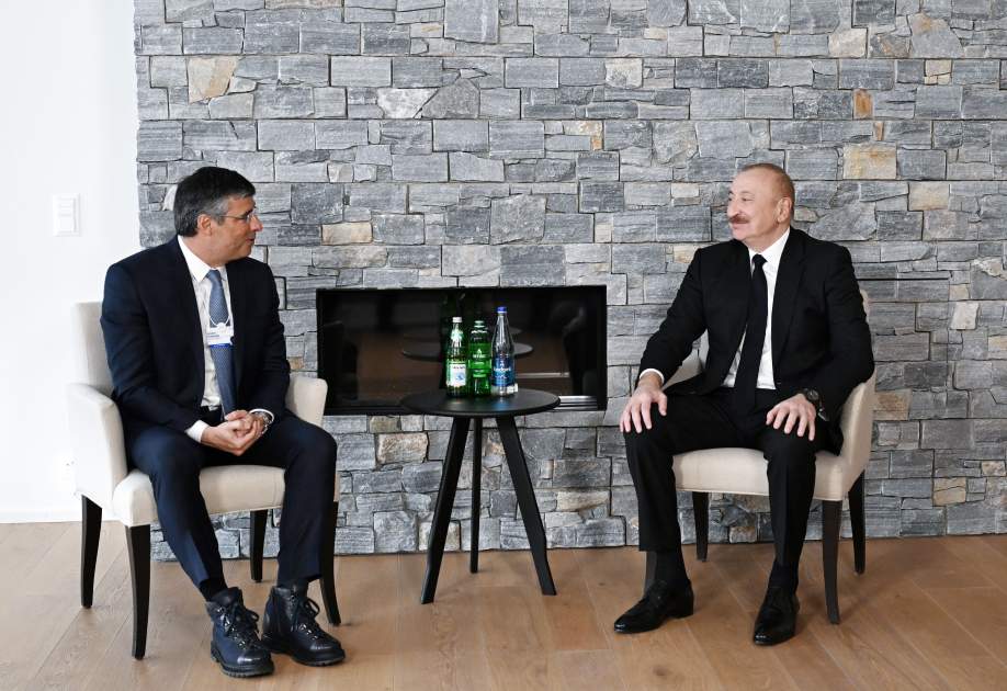 President Ilham Aliyev meets with Chairman of Brazil’s BTG Pactual in Davos (PHOTO/VIDEO)