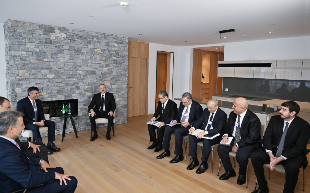 President Ilham Aliyev meets with Chairman of Brazil’s BTG Pactual in Davos (PHOTO/VIDEO)