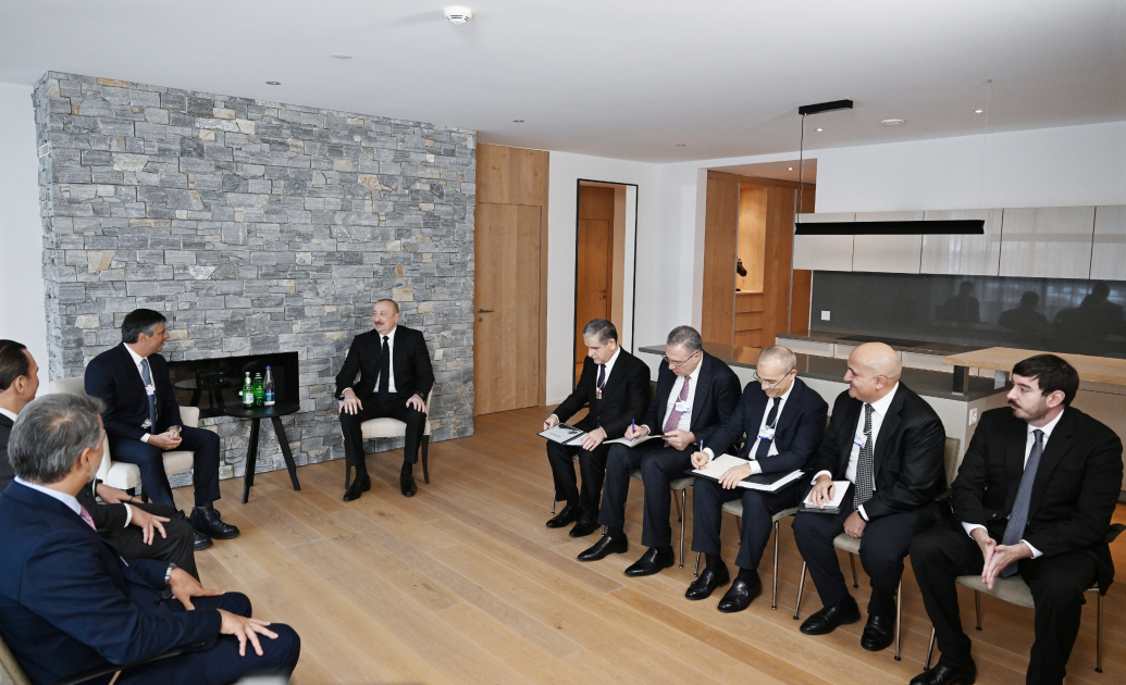 President Ilham Aliyev meets with Chairman of Brazil’s BTG Pactual in Davos (PHOTO/VIDEO)