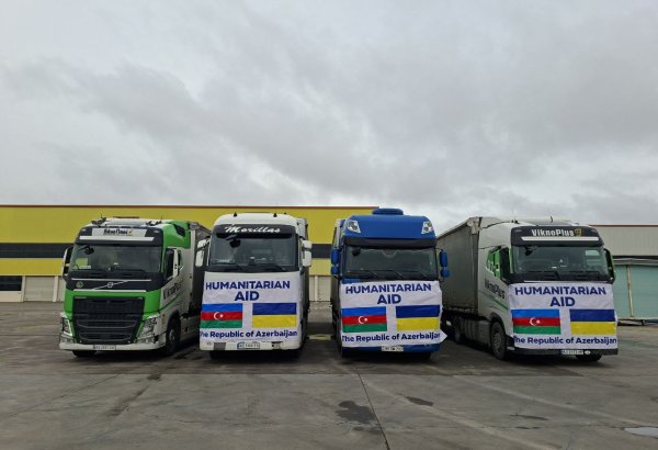 Azerbaijan sends another batch of humanitarian aid to Ukraine (PHOTO/VIDEO)