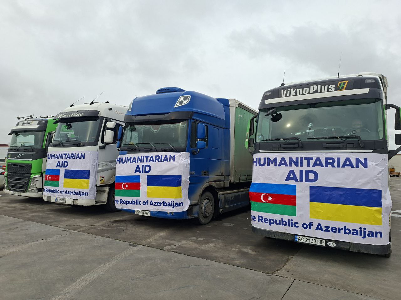Azerbaijan sends another batch of humanitarian aid to Ukraine (PHOTO/VIDEO)