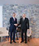 President Ilham Aliyev meets with President of Finland in Davos (PHOTO/VIDEO)