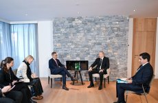President Ilham Aliyev meets with President of Finland in Davos (PHOTO/VIDEO)