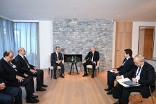 President Ilham Aliyev meets with Prime Minister of Kurdistan Region of Iraq in Davos (PHOTO/VIDEO)