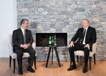 President Ilham Aliyev meets with Prime Minister of Kurdistan Region of Iraq in Davos (PHOTO/VIDEO)