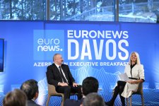 President Ilham Aliyev interviewed by Euronews TV in Davos (PHOTO/VIDEO)