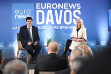 President Ilham Aliyev interviewed by Euronews TV in Davos (PHOTO/VIDEO)