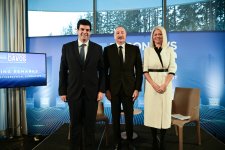 President Ilham Aliyev interviewed by Euronews TV in Davos (PHOTO/VIDEO)