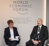 President Ilham Aliyev meets with President of European Bank for Reconstruction and Development in Davos (PHOTO/VIDEO)