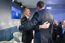 President Ilham Aliyev participates in panel session on “Defining Eurasia's Economic Identity” in Davos (PHOTO/VIDEO)