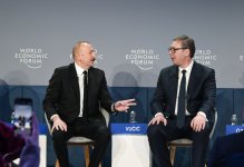 President Ilham Aliyev participates in panel session on “Defining Eurasia's Economic Identity” in Davos (PHOTO/VIDEO)