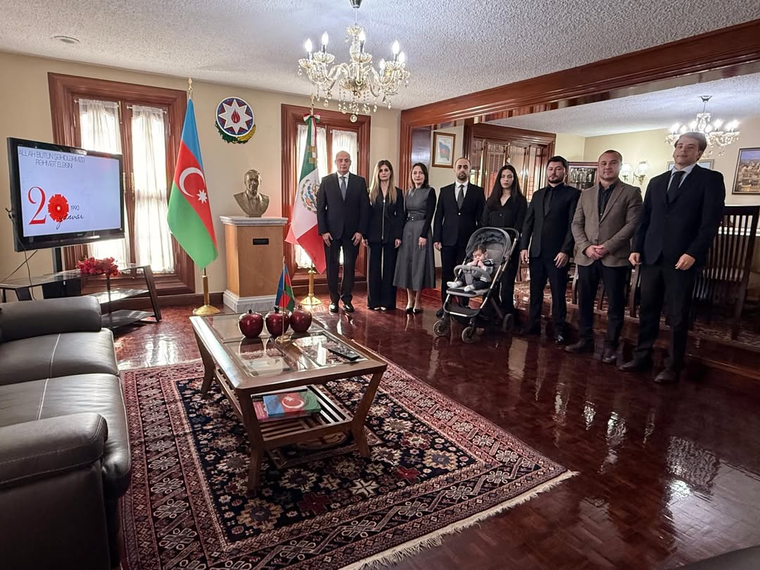 Azerbaijani embassy in Mexico commemorates 20 January tragedy victims (PHOTO)
