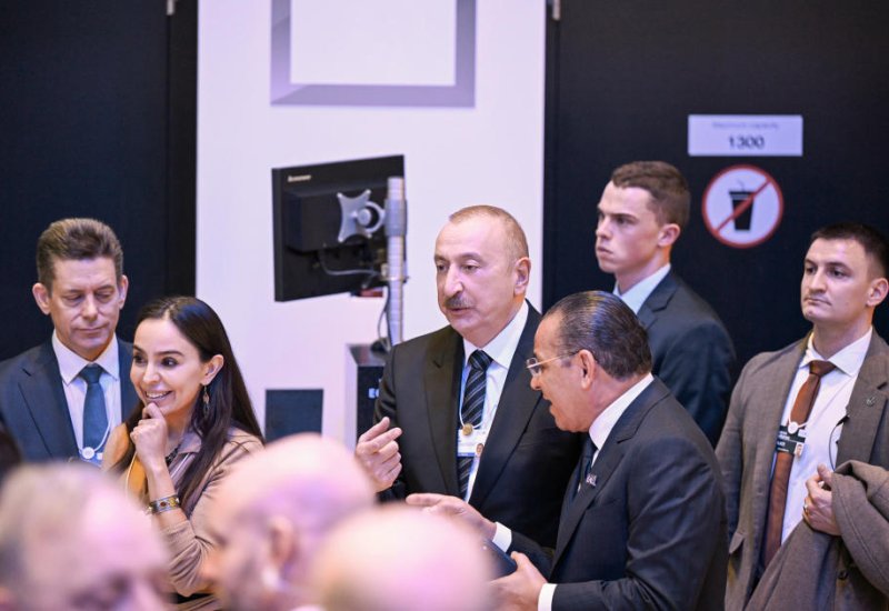 President Ilham Aliyev participates in panel session as part of World Economic Forum (PHOTO/VIDEO)