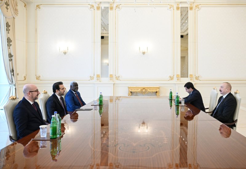President Ilham Aliyev receives delegation of Zayed Award for Human Fraternity (PHOTO)