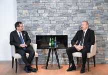 President Ilham Aliyev meets with President of State of Israel in Davos (PHOTO)