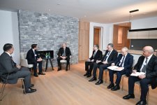 President Ilham Aliyev meets with President of Brookfield Asset Management in Davos (PHOTO/VIDEO)