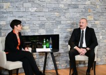 President Ilham Aliyev meets with European Commissioner for Enlargement Marta Kos in Davos (PHOTO/VIDEO)