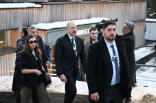 President Ilham Aliyev participates in panel session as part of World Economic Forum (PHOTO/VIDEO)
