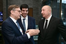 President Ilham Aliyev attends “Azerbaijan Executive Breakfast” event in Davos (PHOTO)