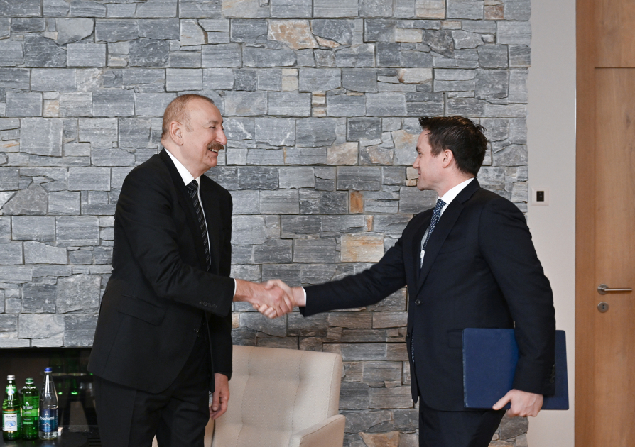 President Ilham Aliyev meets with President of Brookfield Asset Management in Davos (PHOTO/VIDEO)