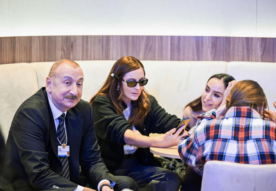 President Ilham Aliyev participates in panel session as part of World Economic Forum (PHOTO/VIDEO)