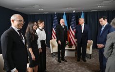 President Ilham Aliyev and President Donald Trump held meeting in Davos (PHOTO/VIDEO)