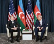 President Ilham Aliyev and President Donald Trump held meeting in Davos (PHOTO/VIDEO)