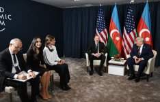 President Ilham Aliyev and President Donald Trump held meeting in Davos (PHOTO/VIDEO)