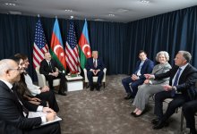 President Ilham Aliyev and President Donald Trump held meeting in Davos (PHOTO/VIDEO)