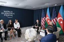President Ilham Aliyev and President Donald Trump held meeting in Davos (PHOTO/VIDEO)