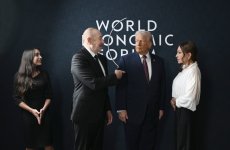 President Ilham Aliyev and President Donald Trump held meeting in Davos (PHOTO/VIDEO)