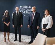 President Ilham Aliyev and President Donald Trump held meeting in Davos (PHOTO/VIDEO)