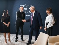President Ilham Aliyev and President Donald Trump held meeting in Davos (PHOTO/VIDEO)