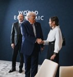 President Ilham Aliyev and President Donald Trump held meeting in Davos (PHOTO/VIDEO)