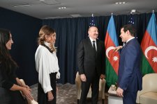 President Ilham Aliyev and President Donald Trump held meeting in Davos (PHOTO/VIDEO)