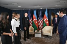 President Ilham Aliyev and President Donald Trump held meeting in Davos (PHOTO/VIDEO)